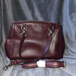 Coach Mini Christie Carryall Burgandy